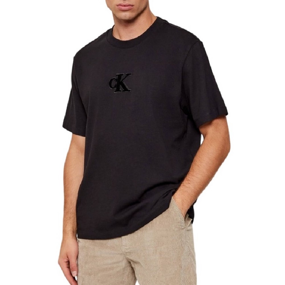 CALVIN KLEIN JEANS SS GIFT GIVING 20S EASY TEE T-SHIRT ΜΠΛΟΥΖΑ ΑΝΔΡΙΚΗ BLACK
