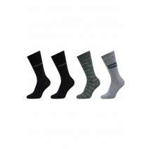 CALVIN KLEIN JEANS CK MEN SOCK 4P ALL OVER LOGO GIFTBOX ΚΑΛΤΣΕΣ ΑΝΔΡΙΚΕΣ MULTI