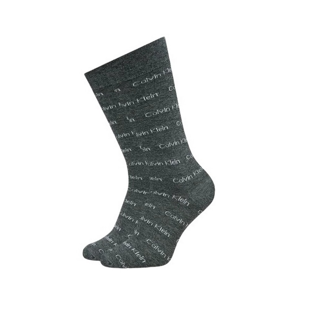 CALVIN KLEIN JEANS CK MEN SOCK 4P ALL OVER LOGO GIFTBOX ΚΑΛΤΣΕΣ ΑΝΔΡΙΚΕΣ MULTI