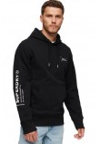 SUPERDRY D3 SDCD UTILITY SPORT LOGO LOOSE HOOD ΜΠΛΟΥΖΑ ΦΟΥΤΕΡ ΑΝΔΡΙΚΗ BLACK