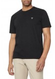 GUESS CN PATCH TEE T-SHIRT ΜΠΛΟΥΖΑ ΑΝΔΡΙΚΗ BLACK