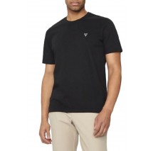 GUESS CN PATCH TEE T-SHIRT ΜΠΛΟΥΖΑ ΑΝΔΡΙΚΗ BLACK