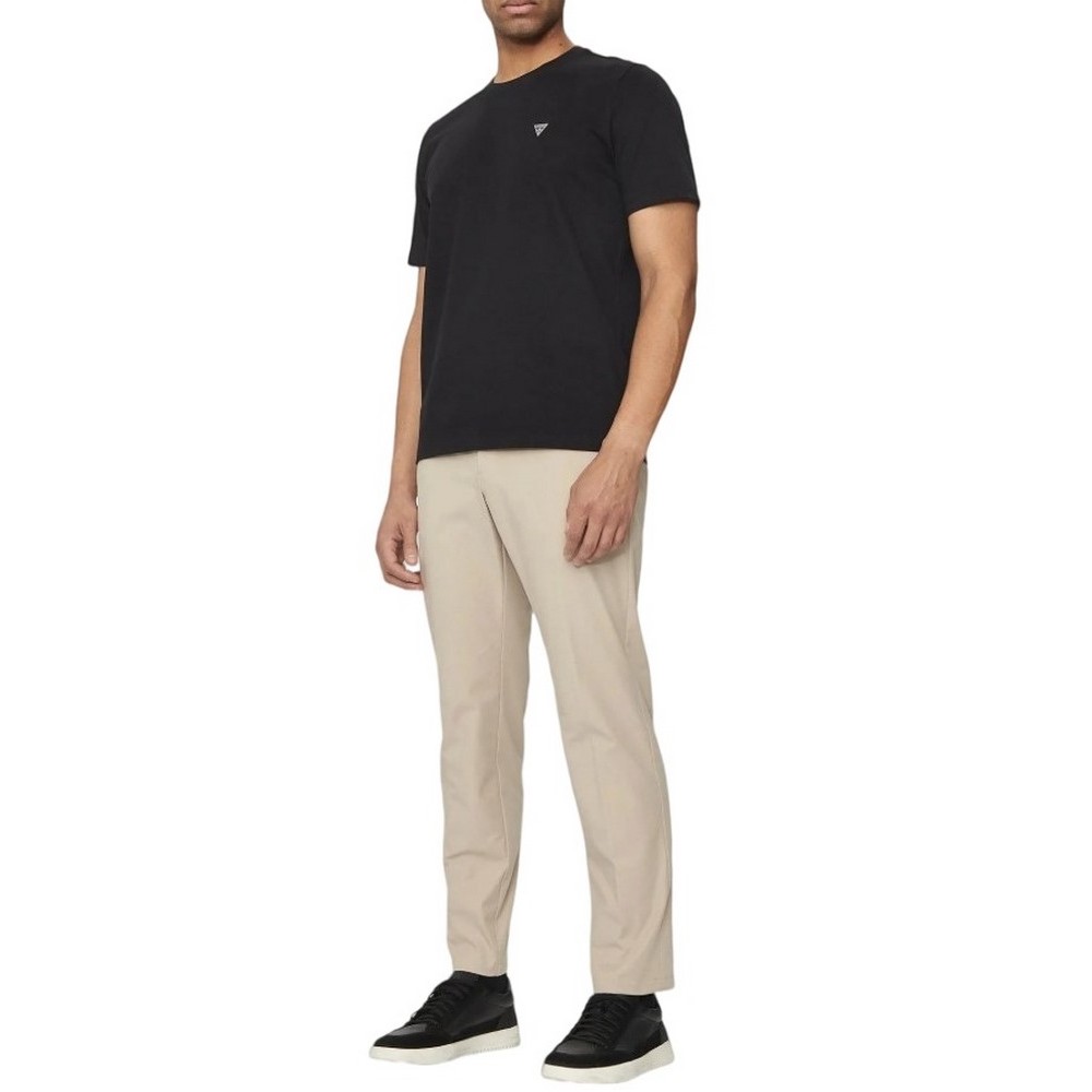 GUESS CN PATCH TEE T-SHIRT ΜΠΛΟΥΖΑ ΑΝΔΡΙΚΗ BLACK