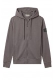 CALVIN KLEIN JEANS LS EU 350TERRY BADGE FZ HOODIE ΖΑΚΕΤΑ ΦΟΥΤΕΡ ΑΝΔΡΙΚΗ STEEL GRAY