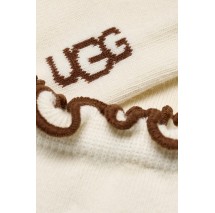 UGG KARSYN LETTUCE EDGE QUARTER II ΜΕΣΑΙΕΣ ΚΑΛΤΣΕΣ ΓΥΝΑΙΚΕΙΕΣ VANILLA