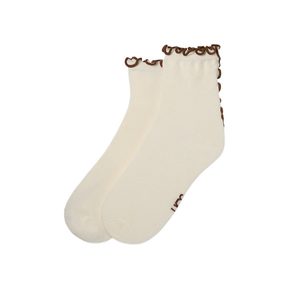 UGG KARSYN LETTUCE EDGE QUARTER II ΜΕΣΑΙΕΣ ΚΑΛΤΣΕΣ ΓΥΝΑΙΚΕΙΕΣ VANILLA