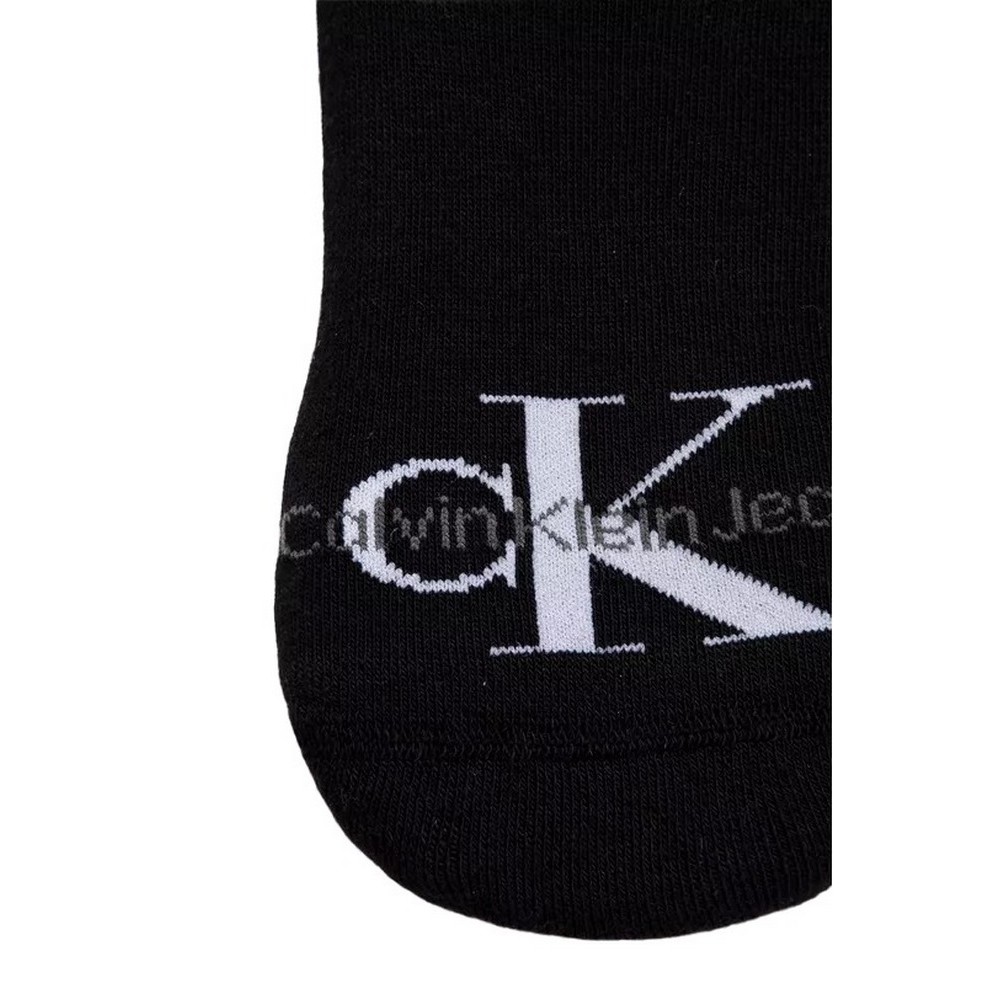 CALVIN KLEIN JEANS CKJ WOMEN FOOTIE HIGH CUT 1P LOGO ΚΑΛΤΣΕΣ ΓΥΝΑΙΚΕΙΕΣ BLACK