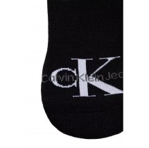 CALVIN KLEIN JEANS CKJ WOMEN FOOTIE HIGH CUT 1P LOGO ΚΑΛΤΣΕΣ ΓΥΝΑΙΚΕΙΕΣ BLACK