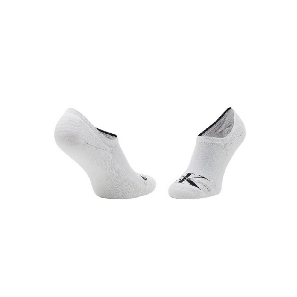 CALVIN KLEIN JEANS CKJ WOMEN FOOTIE HIGH CUT 1P LOGO ΚΑΛΤΣΕΣ ΓΥΝΑΙΚΕΙΕΣ WHITE