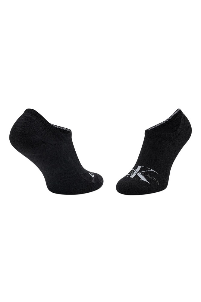 CALVIN KLEIN JEANS CKJ WOMEN FOOTIE HIGH CUT 1P LOGO ΚΑΛΤΣΕΣ ΓΥΝΑΙΚΕΙΕΣ BLACK