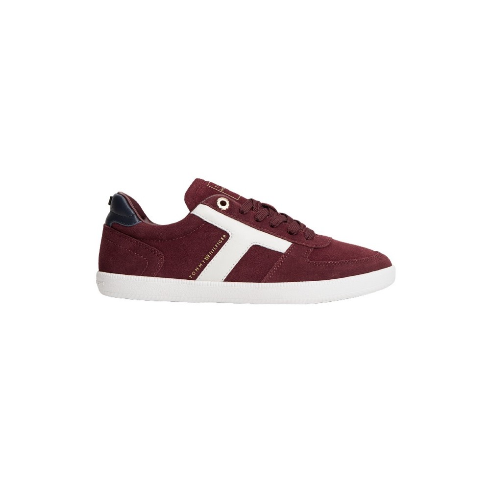 TOMMY HILFIGER TRIBECA SNEAKER SUEDE ΠΑΠΟΥΤΣΙ ΓΥΝΑΙΚΕΙΟ BORDEAUX
