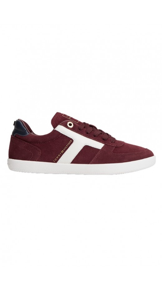 TOMMY HILFIGER TRIBECA SNEAKER SUEDE ΠΑΠΟΥΤΣΙ ΓΥΝΑΙΚΕΙΟ BORDEAUX