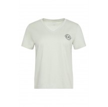 CALVIN KLEIN JEANS SS VNECK GRAPHIC T-SHIRT ΜΠΛΟΥΖΑ ΓΥΝΑΙΚΕΙΑ MINT