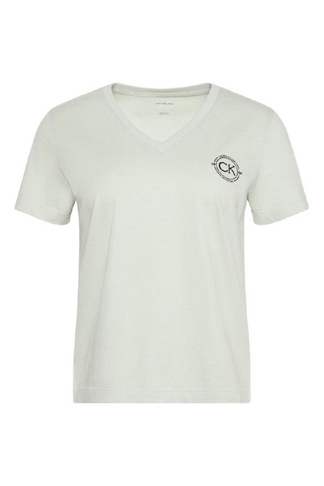 CALVIN KLEIN JEANS SS VNECK GRAPHIC T-SHIRT ΜΠΛΟΥΖΑ ΓΥΝΑΙΚΕΙΑ MINT