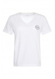 CALVIN KLEIN JEANS SS VNECK GRAPHIC T-SHIRT ΜΠΛΟΥΖΑ ΓΥΝΑΙΚΕΙΑ BRIGHT WHITE