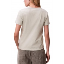 CALVIN KLEIN JEANS SS VNECK GRAPHIC T-SHIRT ΜΠΛΟΥΖΑ ΓΥΝΑΙΚΕΙΑ MINT
