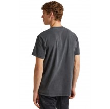 PEPE JEANS LONDON JACKO T-SHIRT ΜΠΛΟΥΖΑ ΑΝΔΡΙΚΗ WASHED BLACK