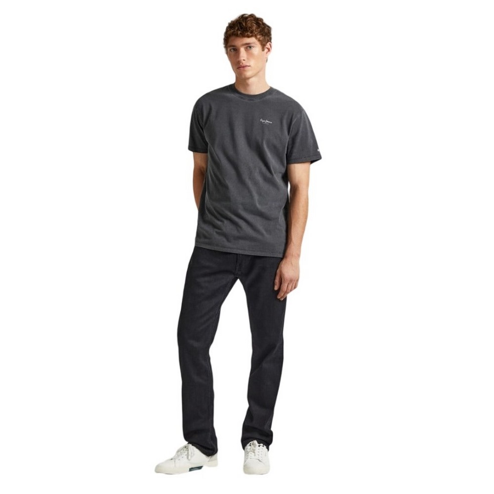 PEPE JEANS LONDON JACKO T-SHIRT ΜΠΛΟΥΖΑ ΑΝΔΡΙΚΗ WASHED BLACK