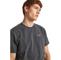 PEPE JEANS LONDON JACKO T-SHIRT ΜΠΛΟΥΖΑ ΑΝΔΡΙΚΗ WASHED BLACK