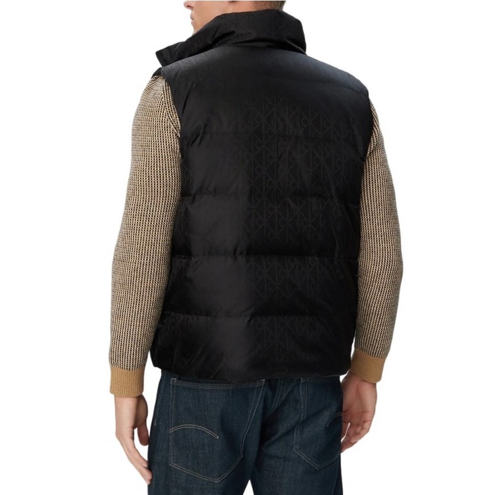CALVIN KLEIN JEANS FAUX WOOL REVERSIBLE DOWN PUFFER ΜΠΟΥΦΑΝ ΑΜΑΝΙΚΟ ΑΝΔΡΙΚΟ BLACK