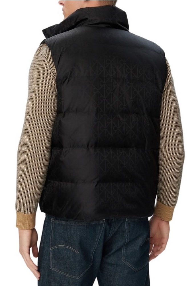 CALVIN KLEIN JEANS FAUX WOOL REVERSIBLE DOWN PUFFER ΜΠΟΥΦΑΝ ΑΜΑΝΙΚΟ ΑΝΔΡΙΚΟ BLACK