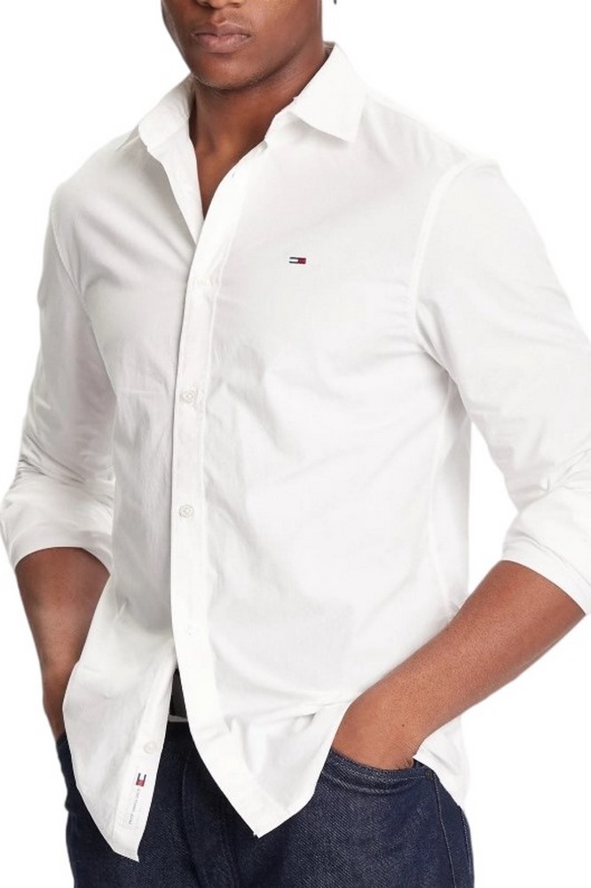 TOMMY JEANS REG POPLIN SHIRT ΠΟΥΚΑΜΙΣΟ ΑΝΔΡΙΚΟ ECRU