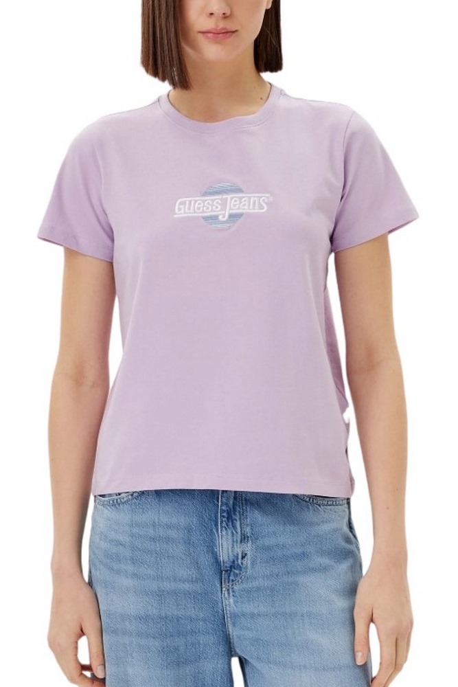 GUESS JEANS CN REG SUNSET T-SHIRT ΜΠΛΟΥΖΑ ΓΥΝΑΙΚΕΙΑ LILA