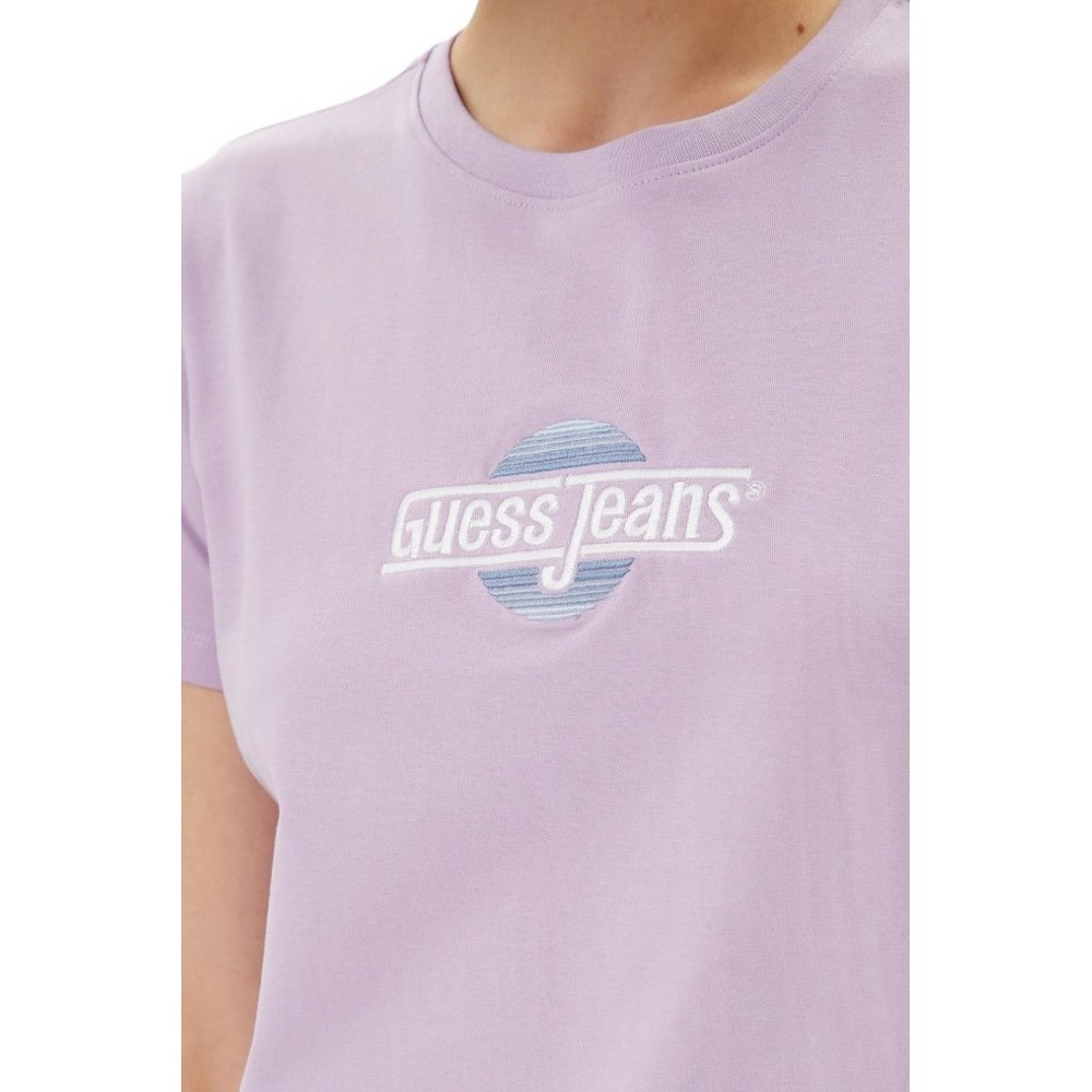 GUESS JEANS CN REG SUNSET T-SHIRT ΜΠΛΟΥΖΑ ΓΥΝΑΙΚΕΙΑ LILA