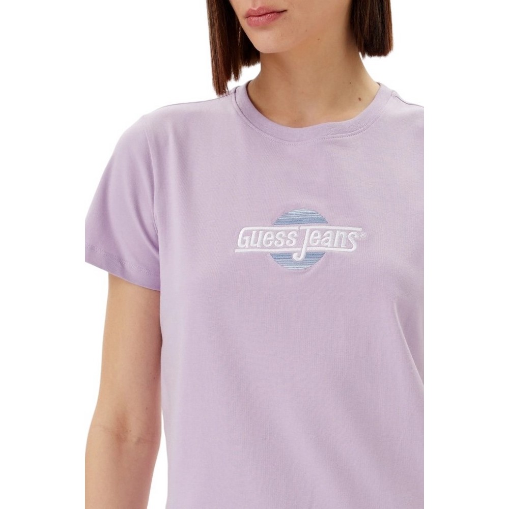 GUESS JEANS CN REG SUNSET T-SHIRT ΜΠΛΟΥΖΑ ΓΥΝΑΙΚΕΙΑ LILA