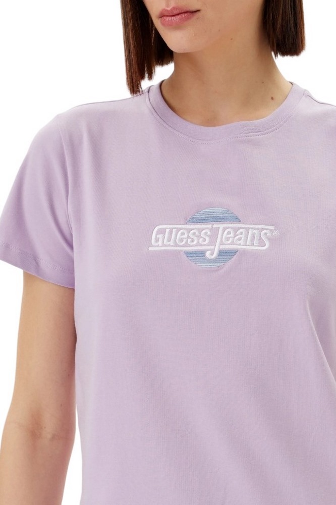 GUESS JEANS CN REG SUNSET T-SHIRT ΜΠΛΟΥΖΑ ΓΥΝΑΙΚΕΙΑ LILA