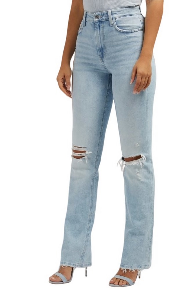 GUESS 80S STRAIGHT ΠΑΝΤΕΛΟΝΙ ΓΥΝΑΙΚΕΙΟ BLUΕ DENIM