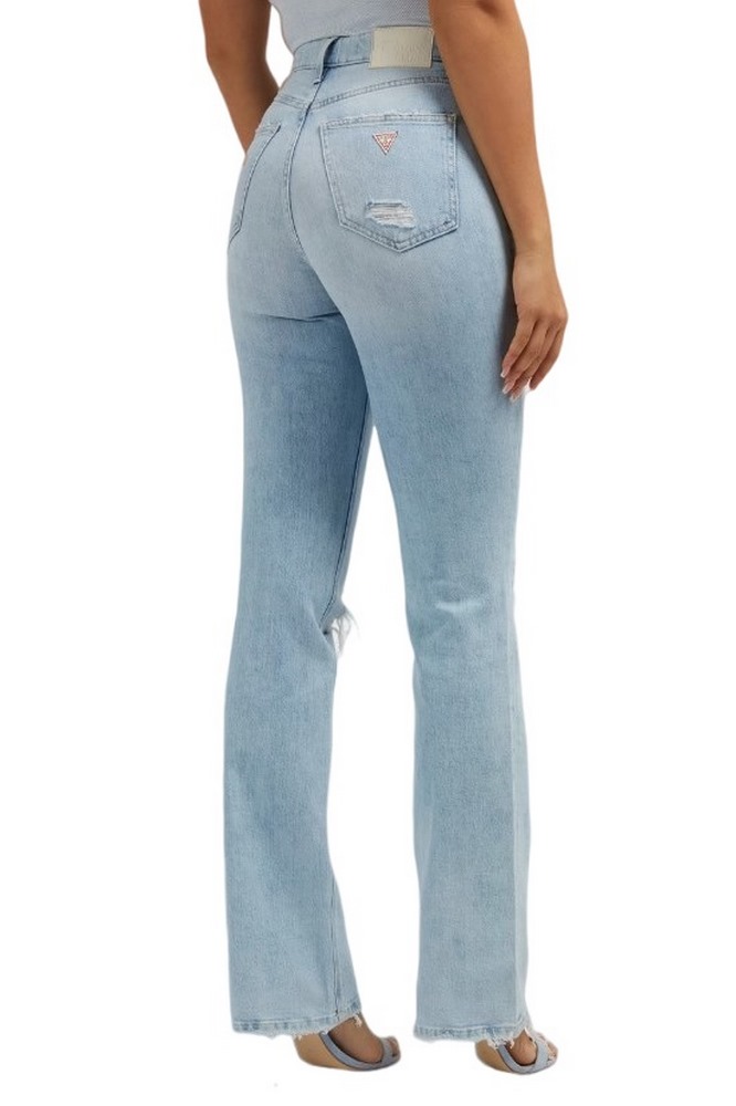 GUESS 80S STRAIGHT ΠΑΝΤΕΛΟΝΙ ΓΥΝΑΙΚΕΙΟ BLUΕ DENIM