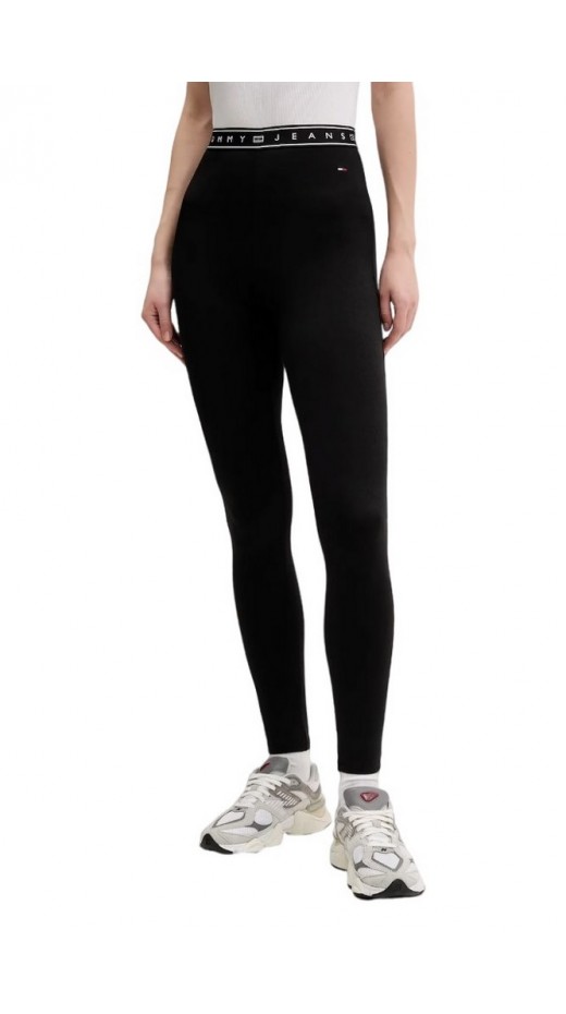 TOMMY JEANS BRANDED TAPE LEGGINGS ΚΟΛΑΝ ΓΥΝΑΙΚΕΙΟ BLACK