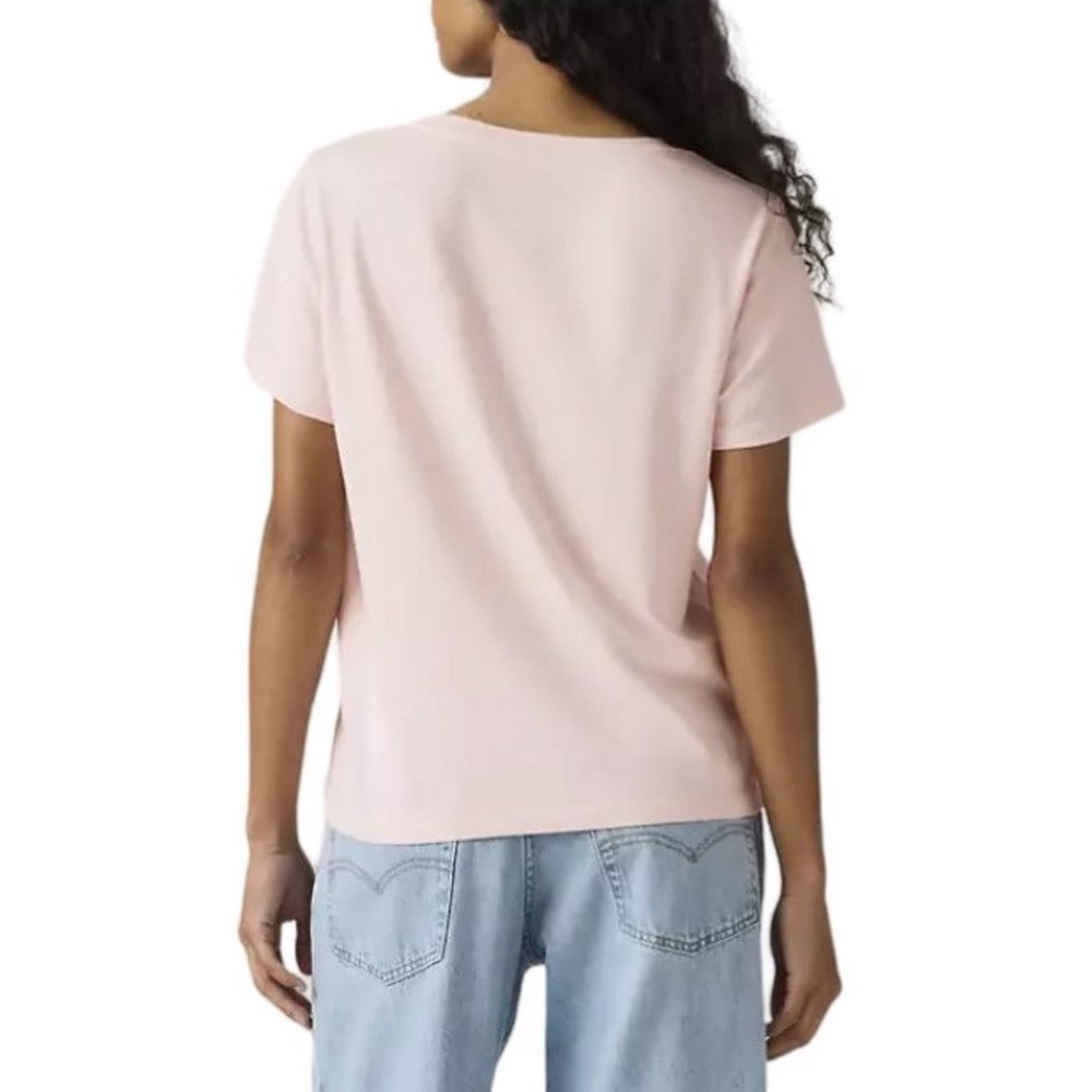 LEVIS FAVORITE V-NECK T-SHIRT ΜΠΛΟΥΖΑ ΓΥΝΑΙΚΕΙΑ PINK