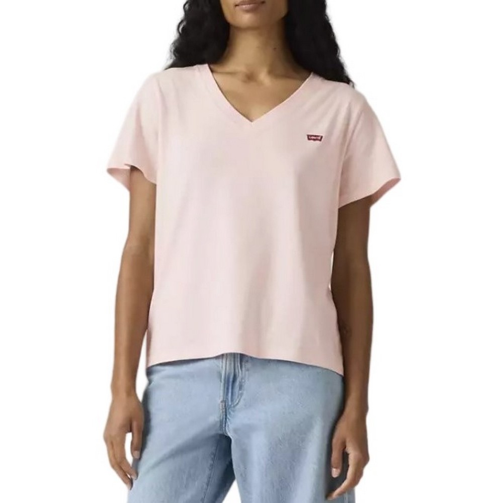 LEVIS FAVORITE V-NECK T-SHIRT ΜΠΛΟΥΖΑ ΓΥΝΑΙΚΕΙΑ PINK