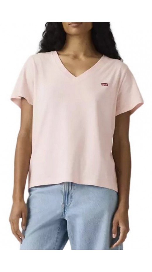 LEVIS FAVORITE V-NECK T-SHIRT ΜΠΛΟΥΖΑ ΓΥΝΑΙΚΕΙΑ PINK