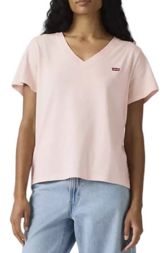 LEVIS® FAVORITE V-NECK T-SHIRT ΜΠΛΟΥΖΑ ΓΥΝΑΙΚΕΙΑ PINK
