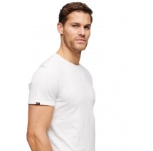 SUPERDRY STUD CREW NECK SLUB T-SHIRT ΜΠΛΟΥΖΑ ΑΝΔΡΙΚΗ WHITE