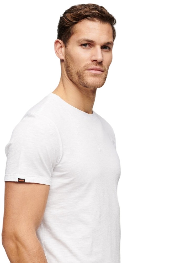 SUPERDRY STUD CREW NECK SLUB T-SHIRT ΜΠΛΟΥΖΑ ΑΝΔΡΙΚΗ WHITE