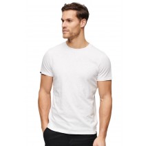 SUPERDRY STUD CREW NECK SLUB T-SHIRT ΜΠΛΟΥΖΑ ΑΝΔΡΙΚΗ WHITE