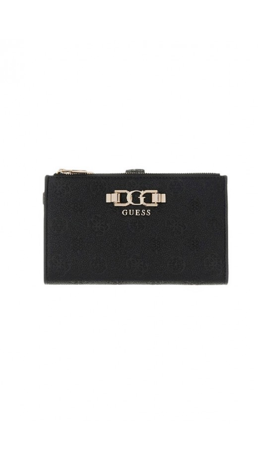 GUESS ANISE SLG DBL ZIP ORGANIZER ΠΟΡΤΟΦΟΛΙ ΓΥΝΑΙΚΕΙΟ BLACK