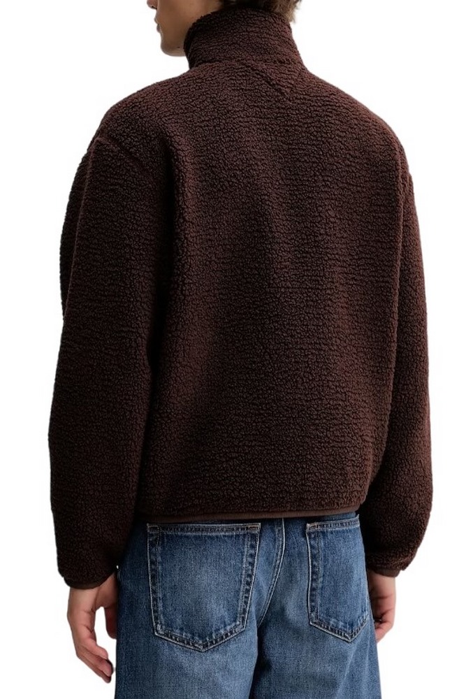 TOMMY JEANS RLX BADGE FZ TEDDY ΖΑΚΕΤΑ ΑΝΔΡΙΚΗ BROWN