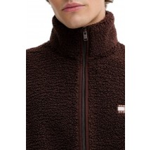 TOMMY JEANS RLX BADGE FZ TEDDY ΖΑΚΕΤΑ ΑΝΔΡΙΚΗ BROWN