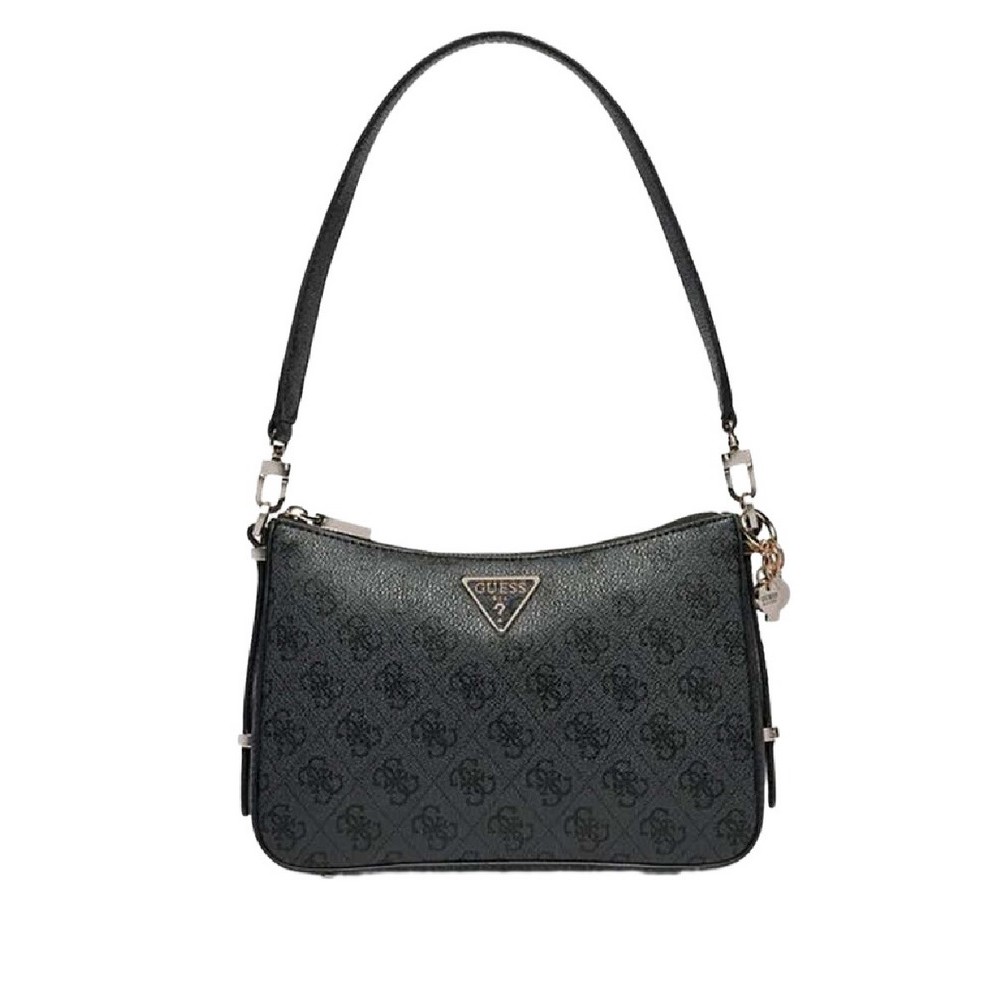 GUESS ECO ERICA TOP ZIP SHOULDER BAG ΤΣΑΝΤΑ ΓΥΝΑΙΚΕΙΑ GREY
