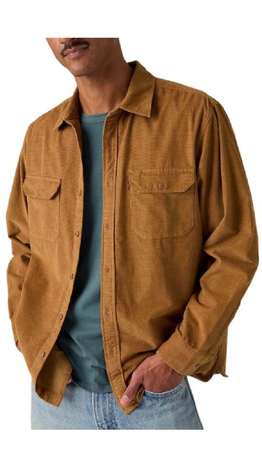 LEVIS JACKSON WORKER OVERSHIRT ΠΟΥΚΑΜΙΣΟ ΑΝΔΡΙΚΟ CARAMEL