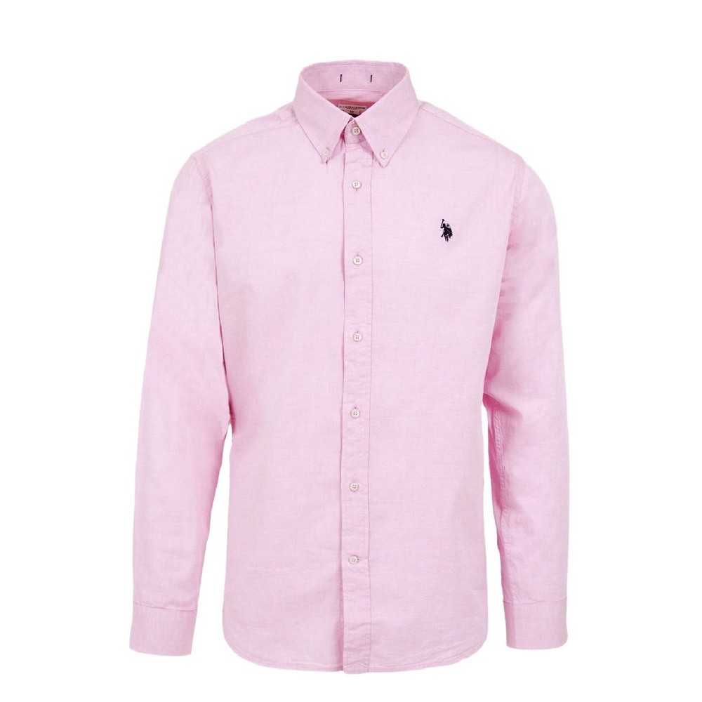 U. S POLO ASSN EVAN  ΠΟΥΚΑΜΙΣΟ ΑΝΔΡΙΚΟ PINK