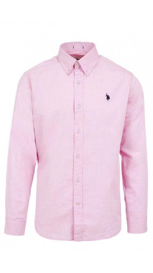 U. S POLO ASSN EVAN  ΠΟΥΚΑΜΙΣΟ ΑΝΔΡΙΚΟ PINK
