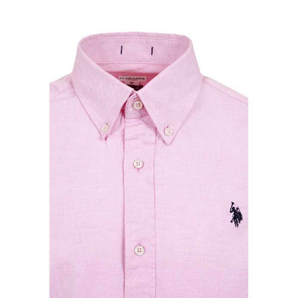 U. S POLO ASSN EVAN  ΠΟΥΚΑΜΙΣΟ ΑΝΔΡΙΚΟ PINK