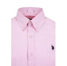 U. S POLO ASSN EVAN  ΠΟΥΚΑΜΙΣΟ ΑΝΔΡΙΚΟ PINK