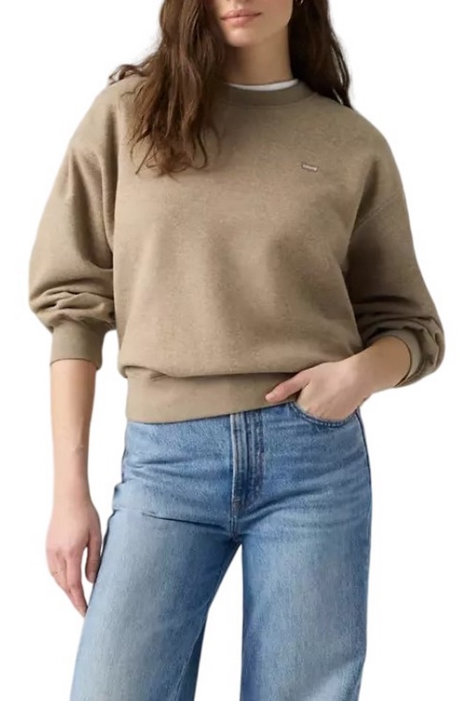 LEVIS EVERYDAY CREW SWEATSHIRT ΦΟΥΤΕΡ ΜΠΛΟΥΖΑ ΓΥΝΑΙΚΕΙΑ BEIGE